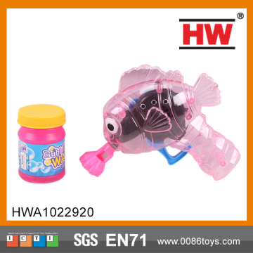 Plastic summer soap bubble gun
