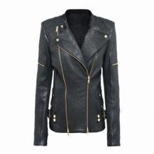 New Style Women's Biker Jacket, Sheep Bubble Leather