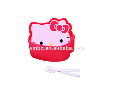 hello kitty Lunch Box with fork and spoon