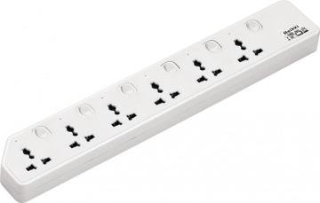 6 gangs universal extension socket