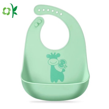 Easily Clean Silicone Soft Comfortable Feeding Bib