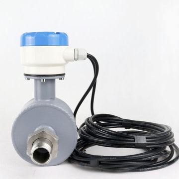 Thread connected with pipe electromagnetic flowmeter
