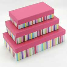 Rainbow Color Gift Box with Multiple Sizes