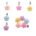 Kawaii Pastello Resina Girasole Charms Flatbacks Pendenti con fiori Decorazione fai da te Orecchini Portachiavi Accessori gioielli di moda