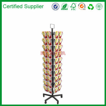 Spinning Greeting Post Birthday Christmas Holiday Card Display Rack Stand