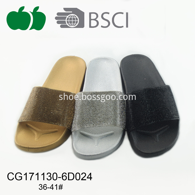 New Design Summer Women Plastic Pcu Slippers