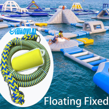 Inflatable product fixing elastic tow rope for water Inflatable trampoline on water inflatable slide Buffer connection rope