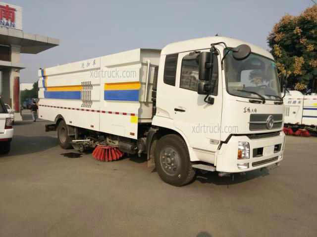 street sweeper wash truck