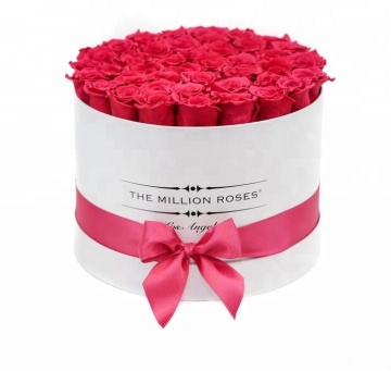 Luxury Paper Tube Flower Packaging With Ribbons