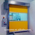 automatic pvc fast folding interior rolling door for conveyor