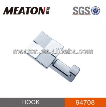 Chrome zinc alloy hook for coat / clothes hook