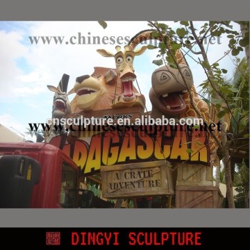 3D Madagascar sculpture