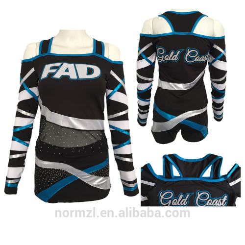 Women Long Sleeve For Sale Lycra Cheerleading Uniform