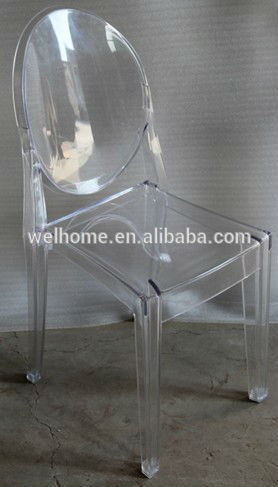 cheap plastic ghost chair clear ghost chair resin ghost chair from China factory