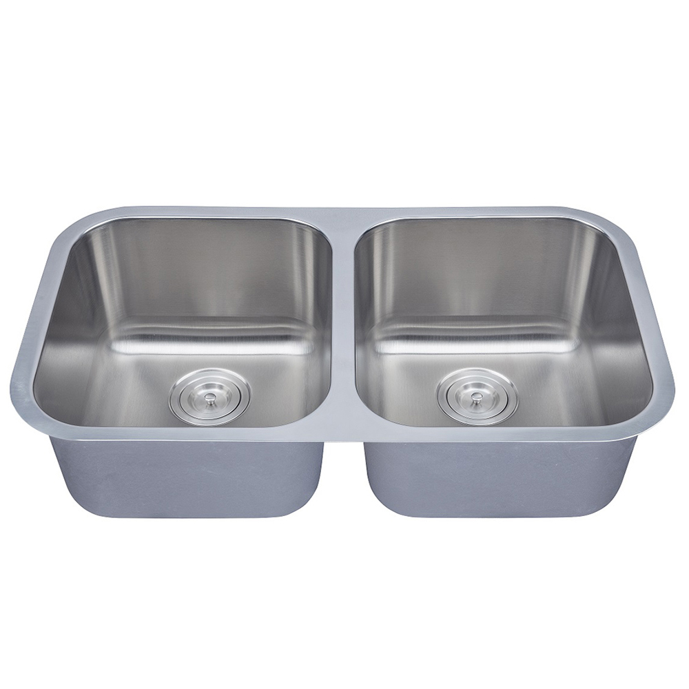 Undermount Double Bowl 18 Gauge Chậu rửa bằng thép không gỉ