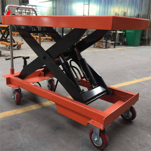 Mobile Manual Hydraulic Scissor Lift Table Troli