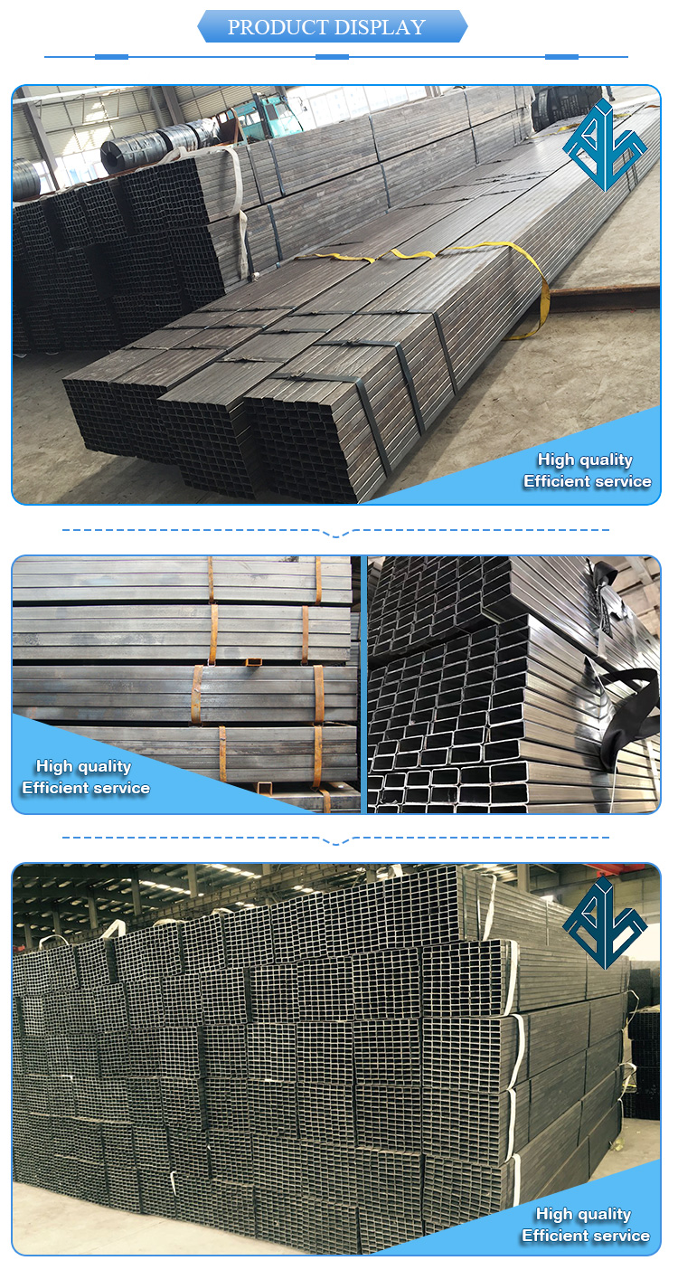 Tianjin China Stock Mild Steel Rectangular Pipe Tubes