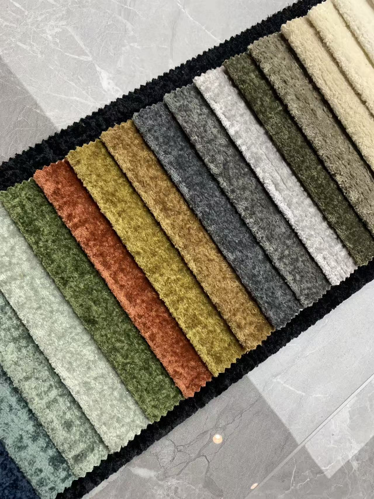 Кадифена ткаенина во крем стил Cream Style Velvet Fabric