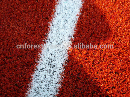 Fibrillated artificial grass for track