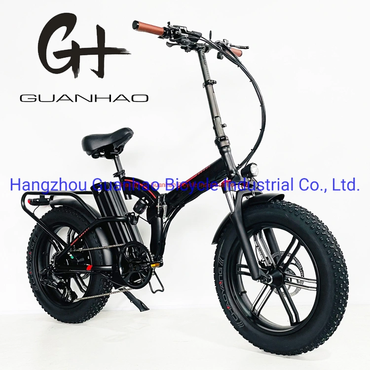 Mag Integrated Wheels 20 Inch Fat Tire Foldable Suspension Electric Bike