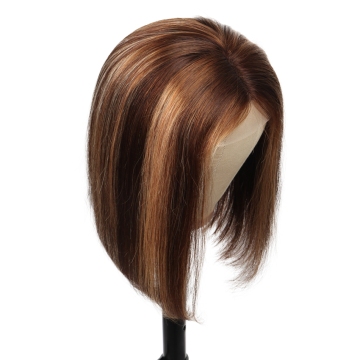 Cabello Virgen Peruca Cabelo Humano Barato Curta Highlighted Bob Wigs