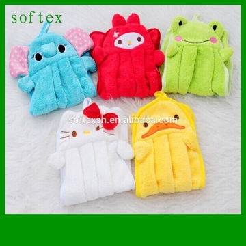 Carton embroidery hand towel with hook