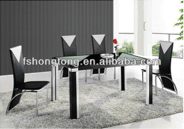 Glass dining table / glass top dining set