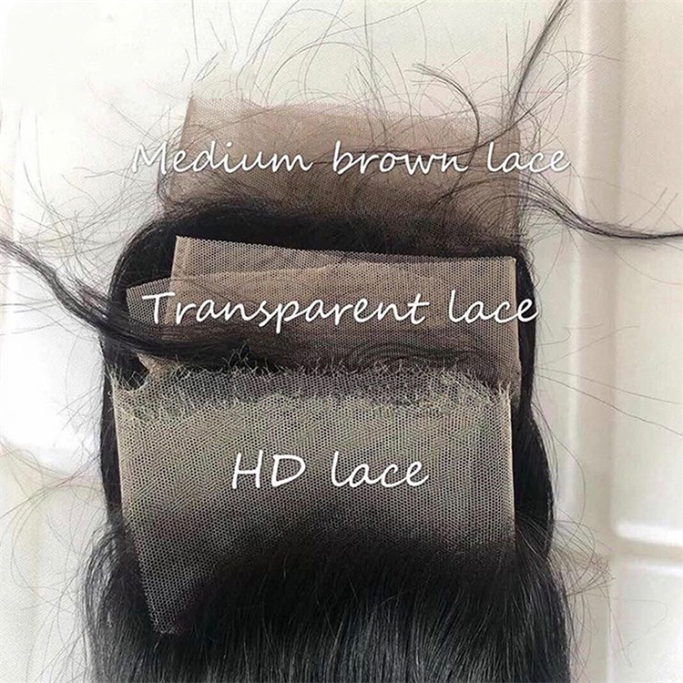 HD Lace High Definition Swiss Lace Closure Pre Plucked Straight Lace Closure With Baby Hair