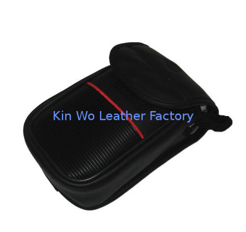 Waterproof Digital Camera Pouches , Oem Leather Black Camera Bags