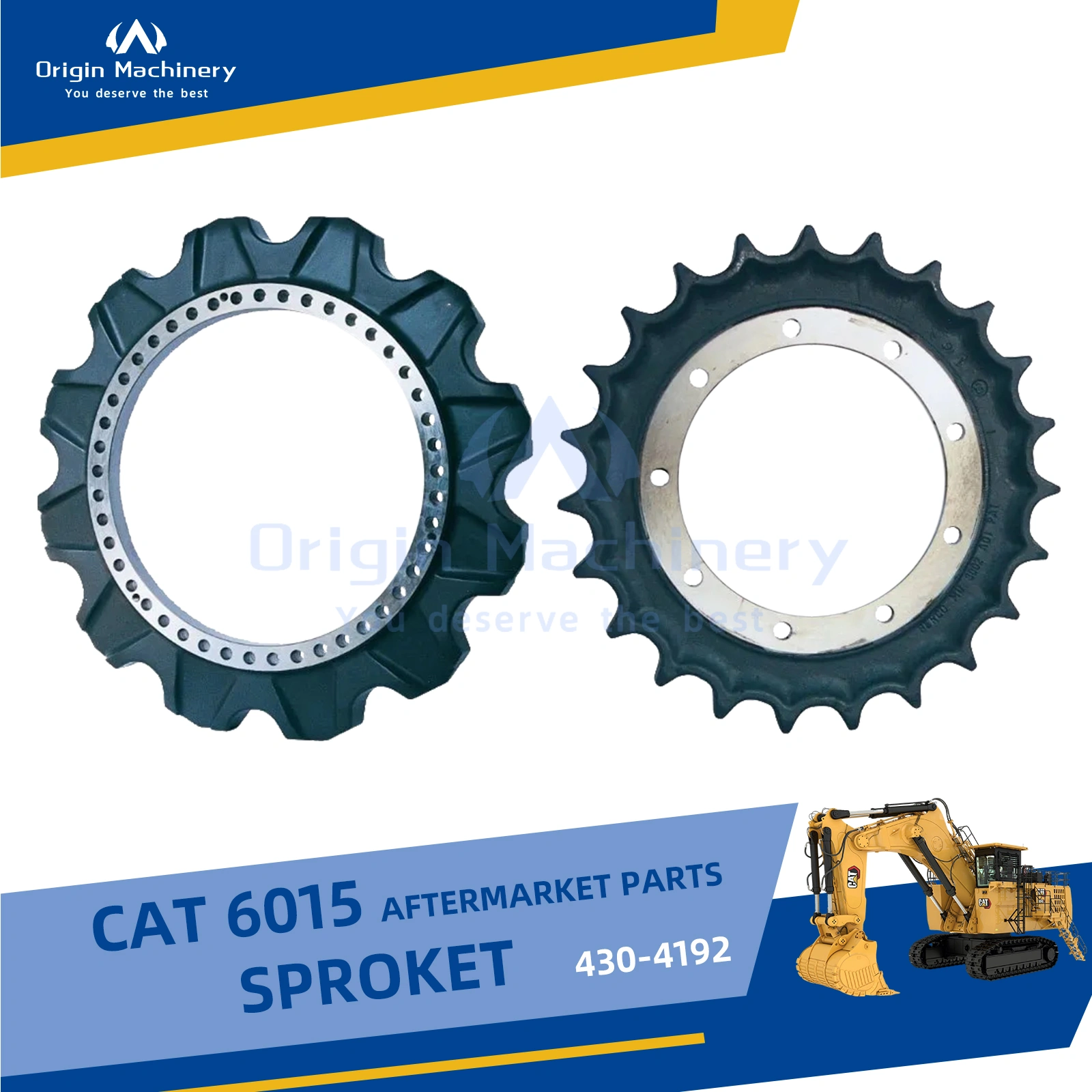 CAT6015 Excavator Undercarriage Parts Sprocket 430-4192