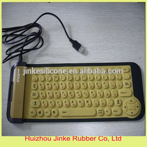 2.4g flexible silicon wireless keyboard touchpad
