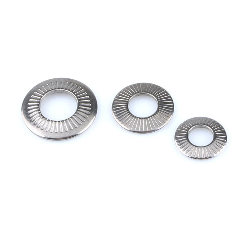 304 স্টেইনলেস স্টীল ডিস্ক স্প্রিংস Knurling ওয়াশার DIN6796