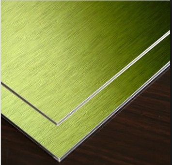 Brushed aluminum composite panel