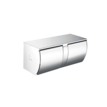 Stainless steel round double paper towel holder