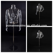 china wholesale clear plastic male torso