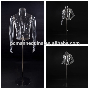 china wholesale clear plastic male torso
