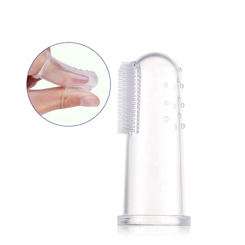 silicone baby finger toothbrush baby gum brush