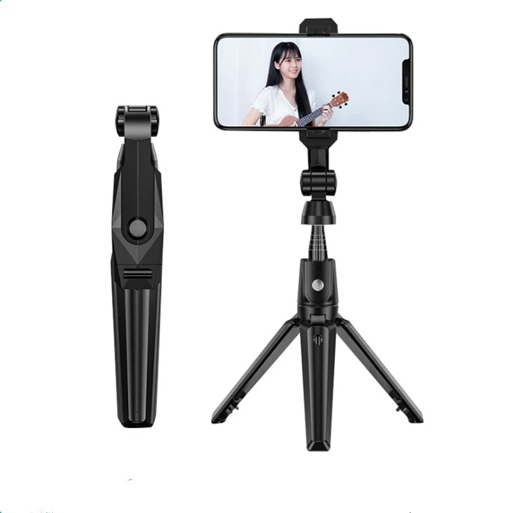 K21 Folding 23cm Aluminium Reverse Bluetooth Selfie Monopod Tripod for Phone