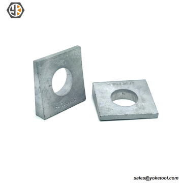 ASTM F436 hardened Square Beveled Washers