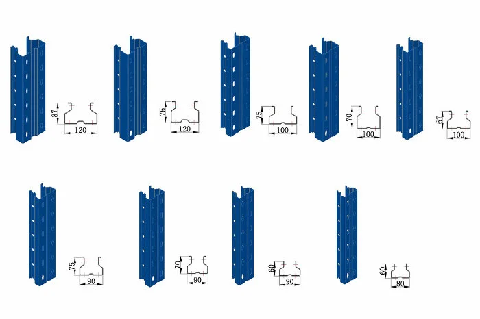 Heavy Duty Drive Through Pallet Rack for Bulk Products