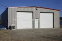 Construction steel building garage with roller doors