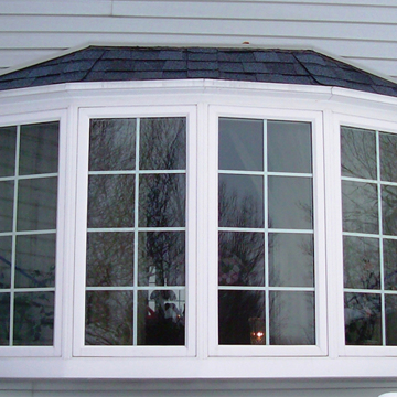 Minimalist Double Glazed Tempered Glass Aluminum Bow Bay Window For Sale