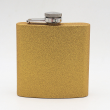 Stainless Steel Laser Engraved Pink Shine 6oz Hip Flask with 170ml Capacity