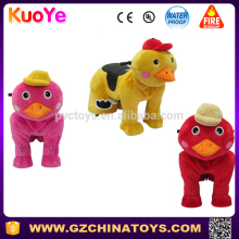 duck ride on animals plush toys stuffed animals on wheels