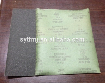 Electro coated waterproof abrasive paper