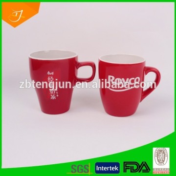 12oz ceramic nescafe red mug