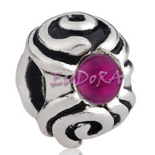 Oem European Style Beads With Thick Silver Plating Beads