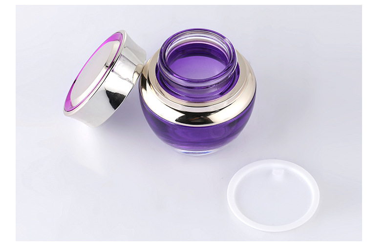 Skin care bottle set of purple glass bottle (6)