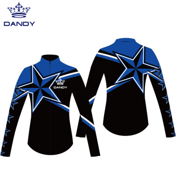 Sublimated cheap cheer warm up jackets