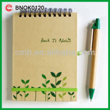 Eco Sprial Notepad Pen Set
